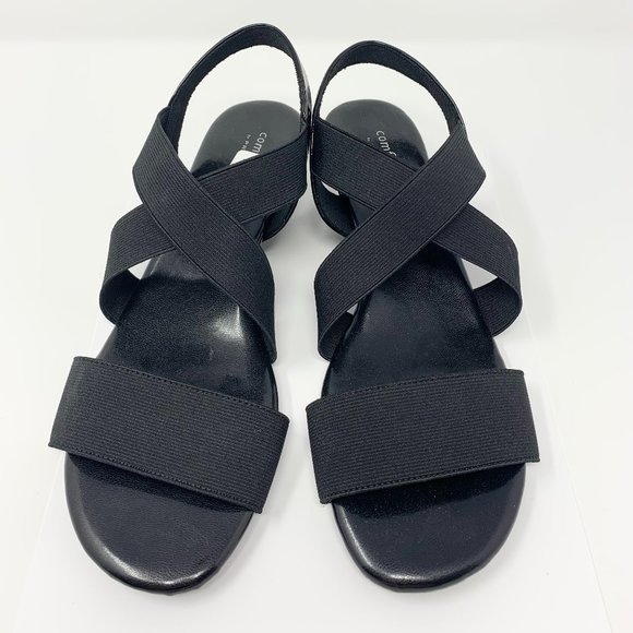 Black Heeled Sandals Comfort Plus By Predictions - Picture 3 of 5